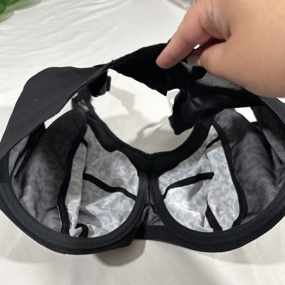 NWT $54 Goddess [ 36K US ] Kayla Full Figure Underwire Bra in Dark‎ Leopard - Picture 8 of 12